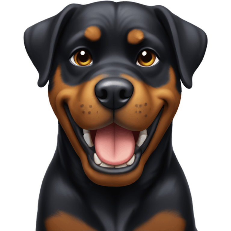 Rottweiler giving thumbs up emoji