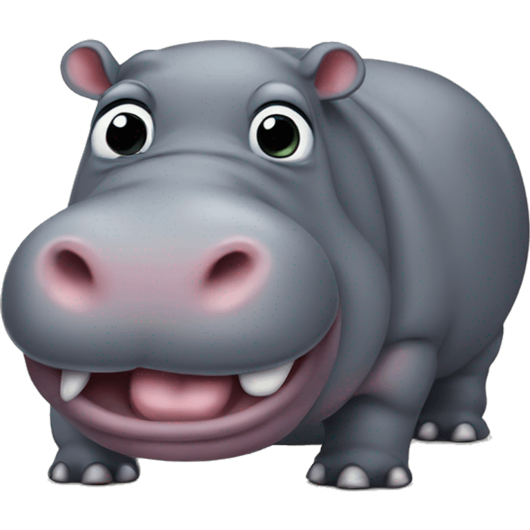 Fat hippo emoji