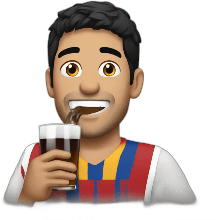 Suarez drinking emoji