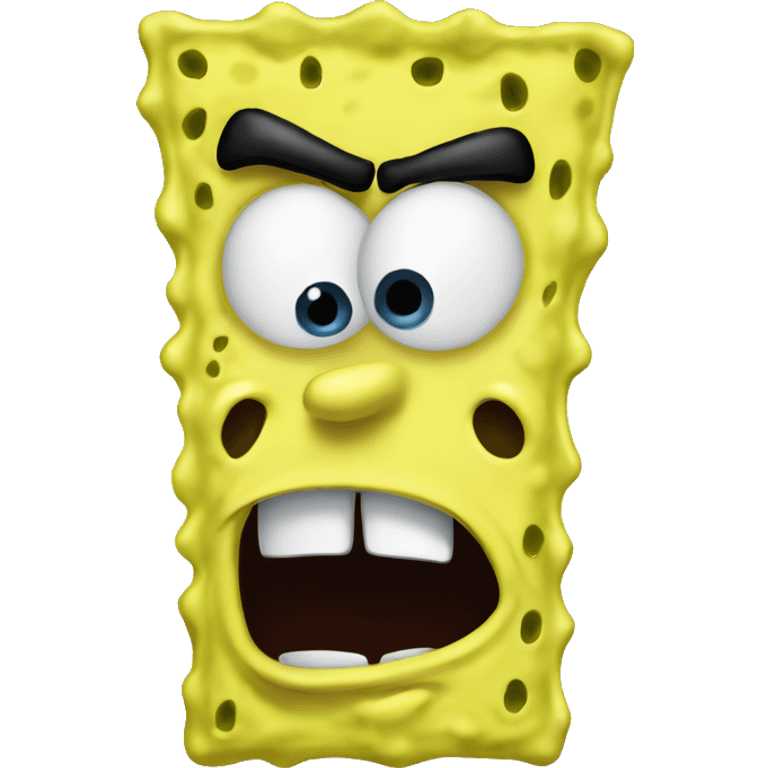 Spongebob angry emoji