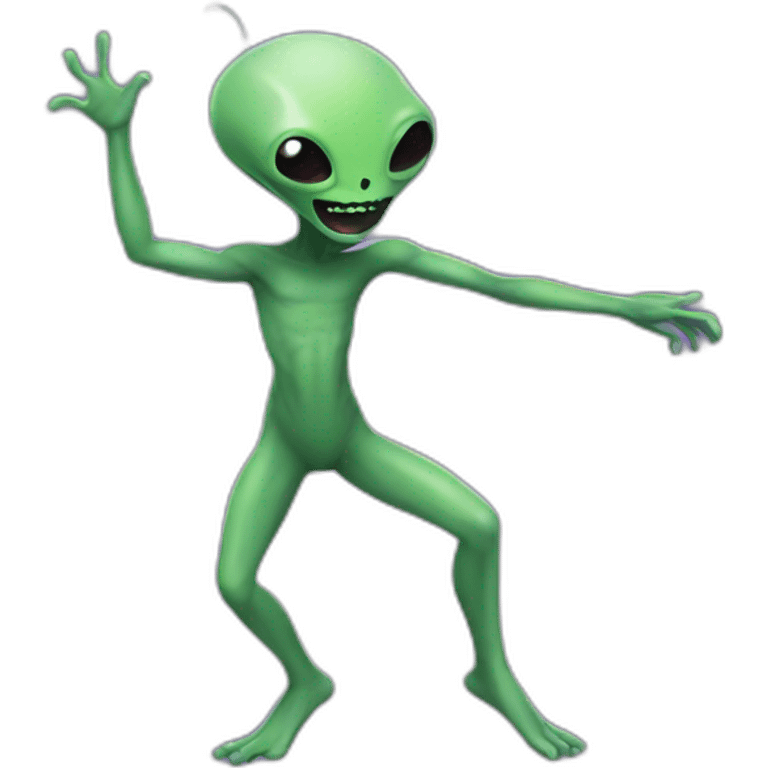 Alien dancing emoji