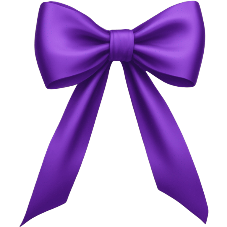 Purple bow emoji