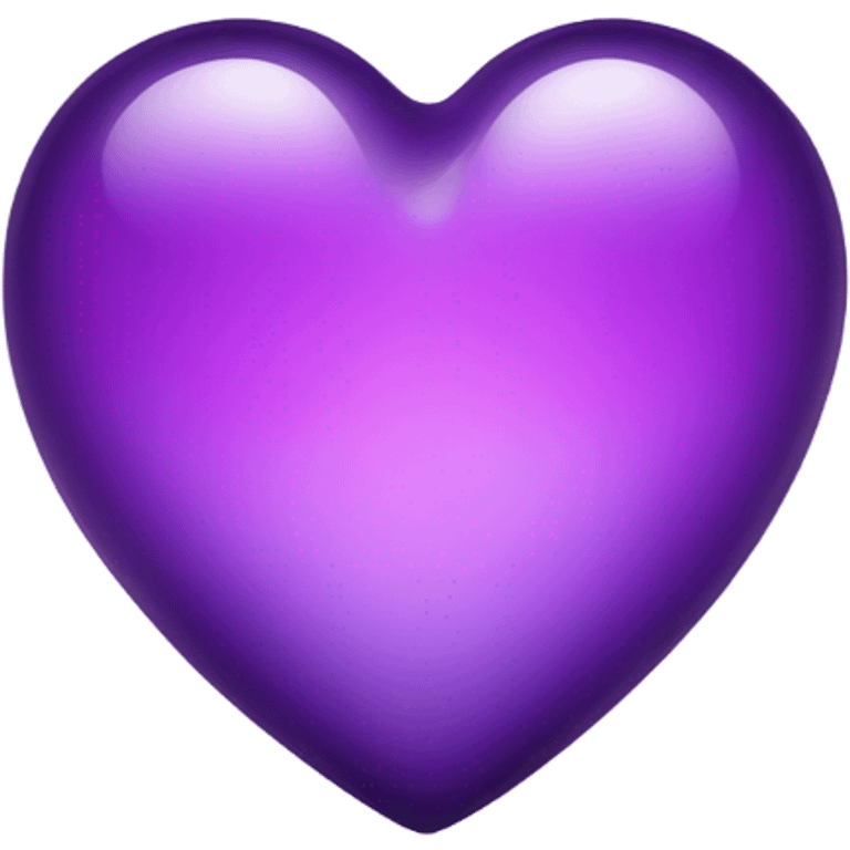 Shiny glass violet heart  emoji