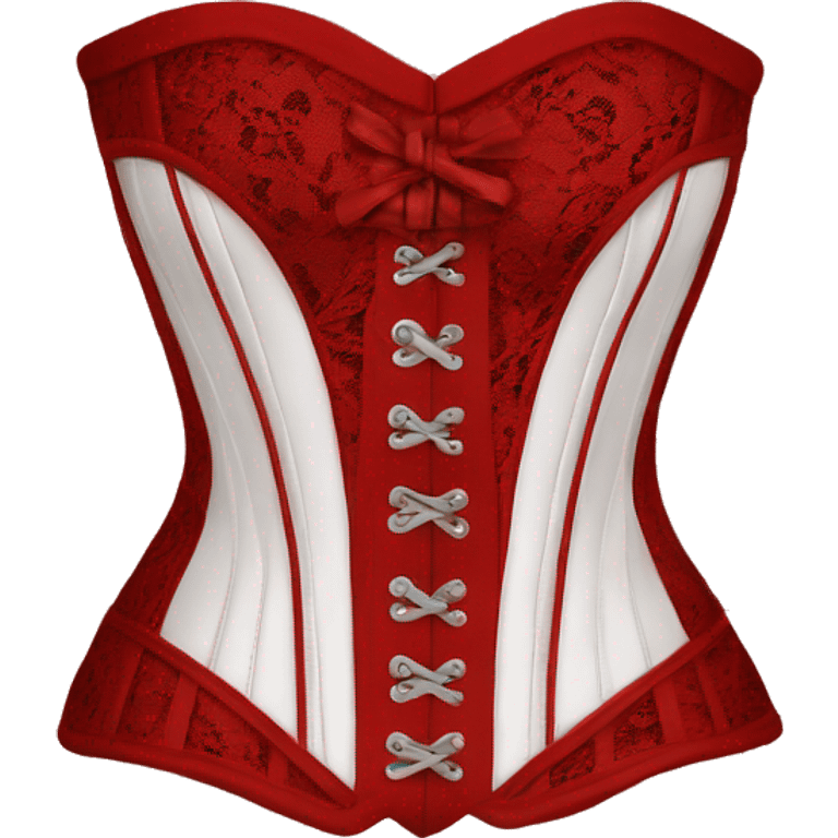 Corset red lace  emoji