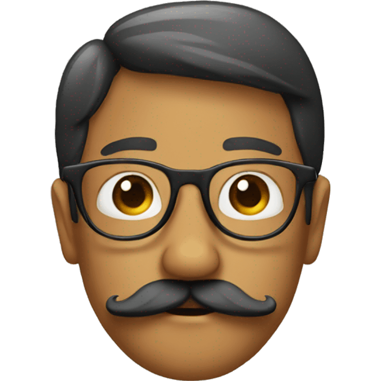 glasses mustache and nose emoji