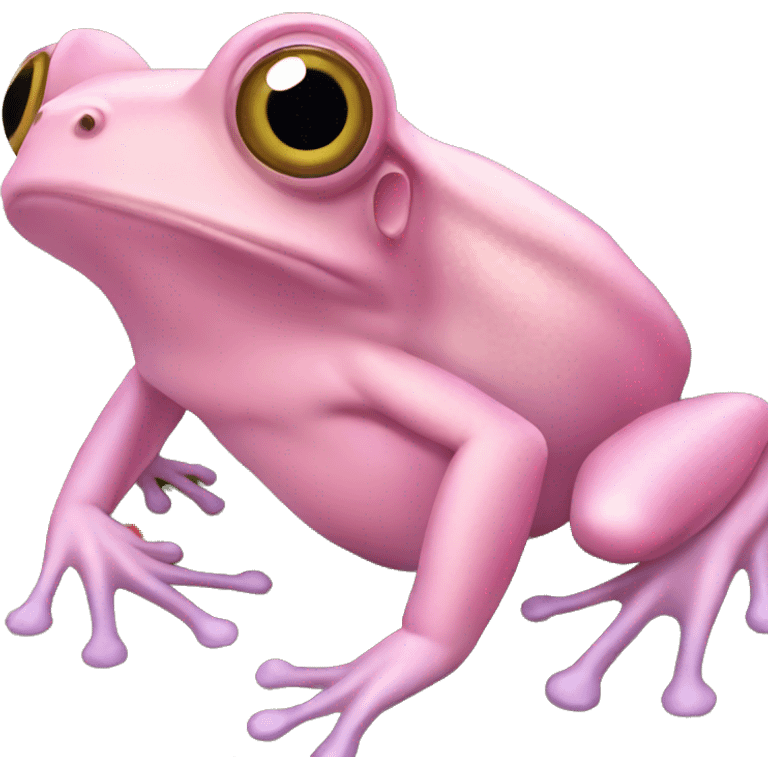 Pink tree frog emoji