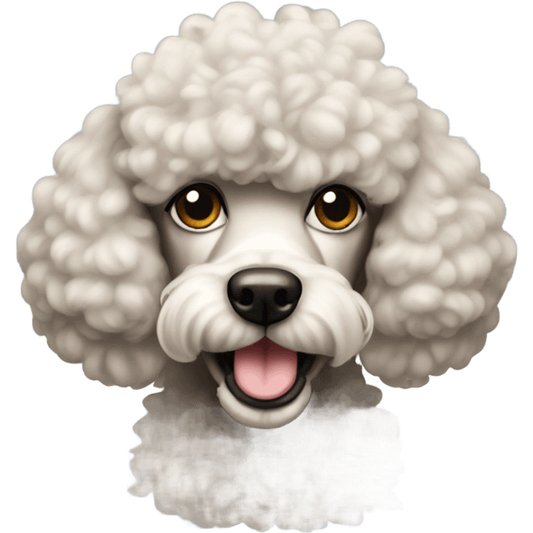 poodle with muscles  emoji