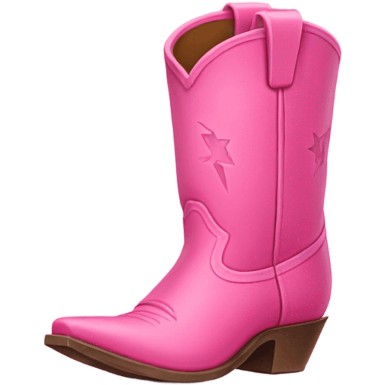 pink cowboy boots emoji