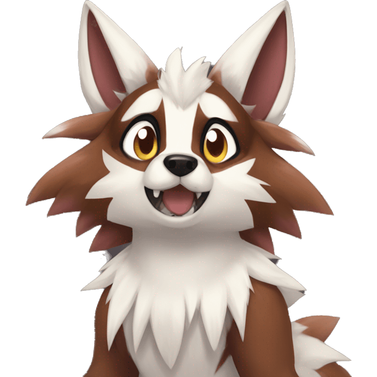 Lycanroc Rocruff Furret Zigzagoon emoji