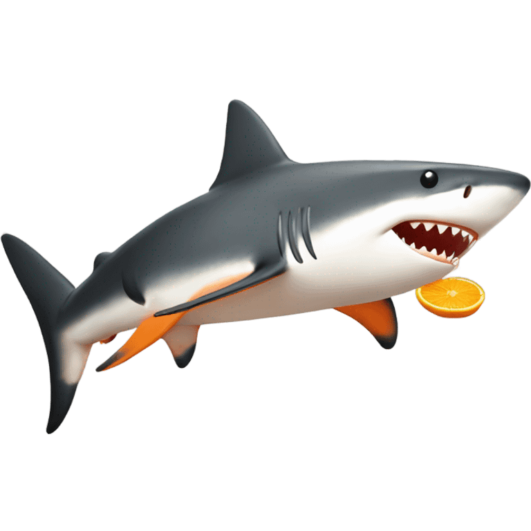 Orange shark ￼ emoji