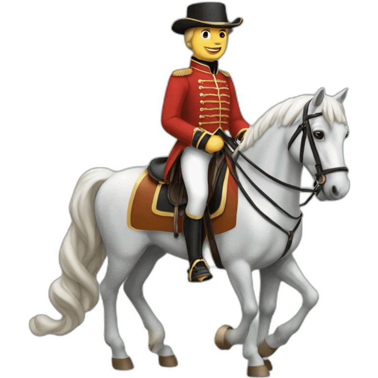 Anglais sur un cheval emoji