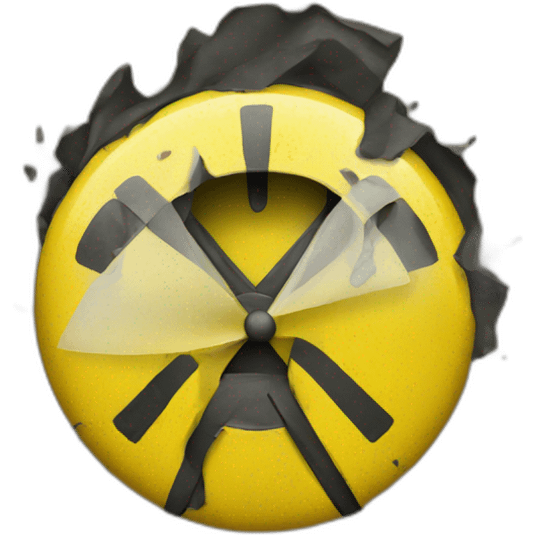 a yellow warning sign emoji