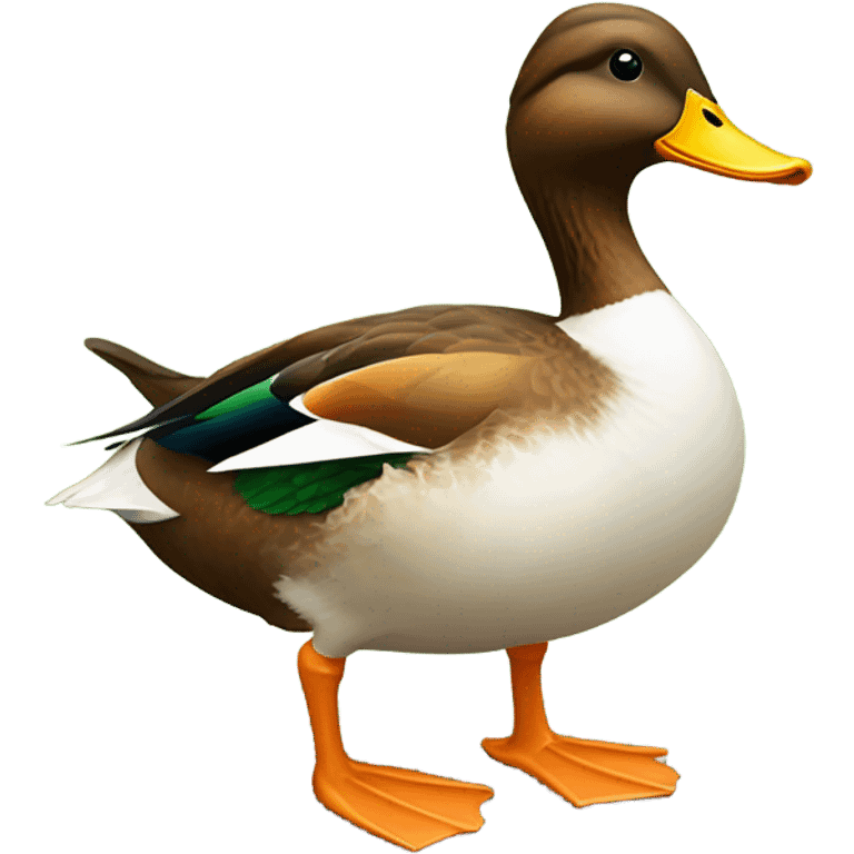 Duck on a safari emoji