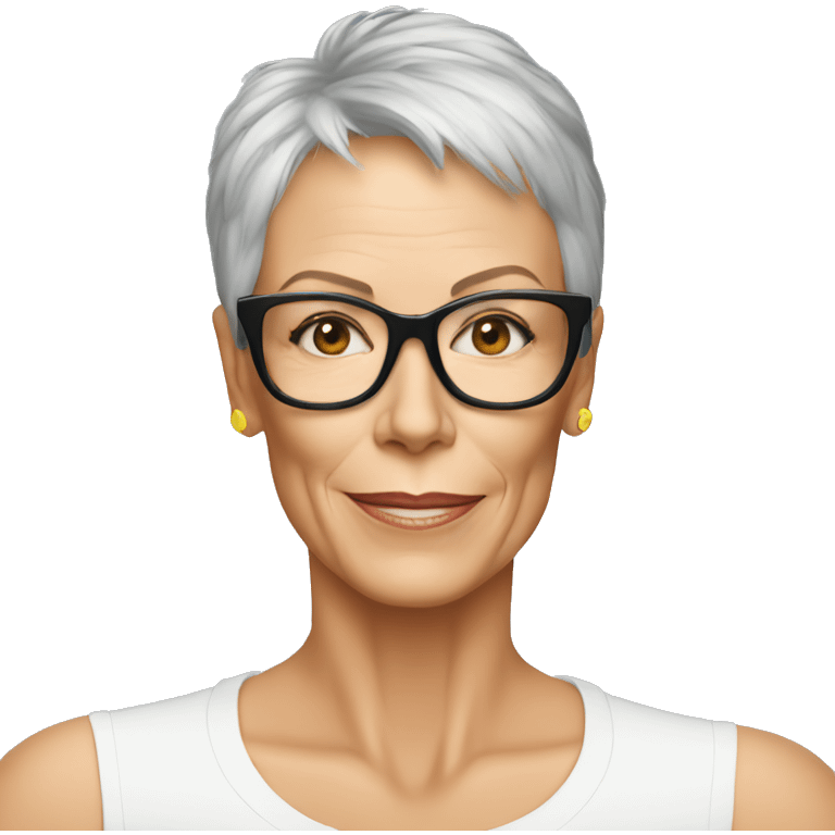 jamie lee curtis wearing tee emoji