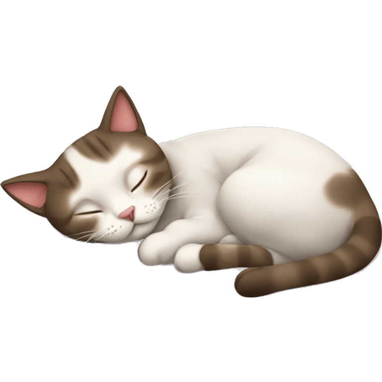 cat sleeping on bed emoji