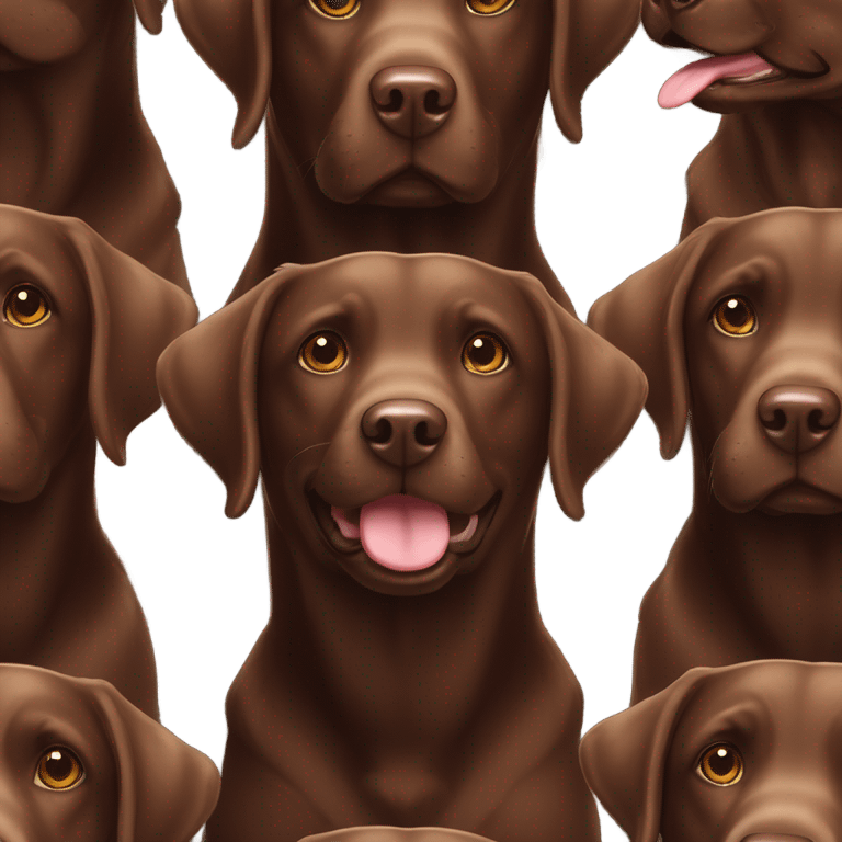 Chocolate labs emoji