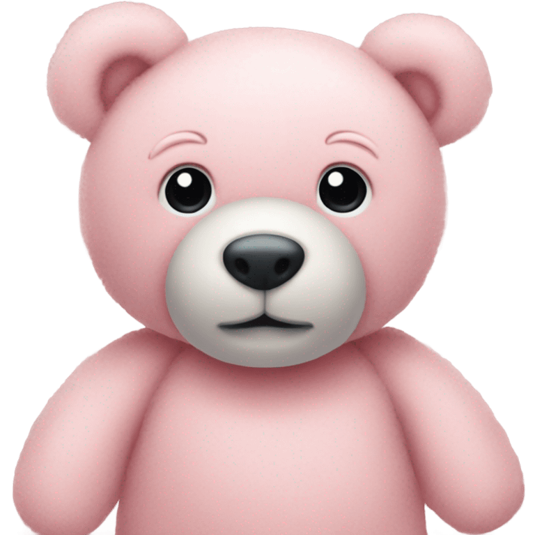 pastel pink teddy bear emoji