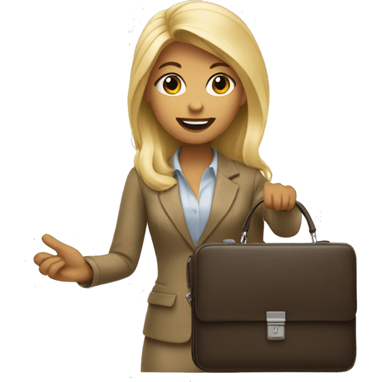 blondie holding out briefcase emoji