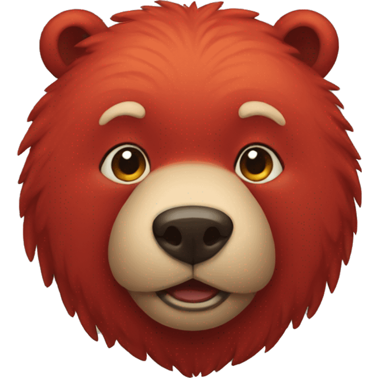 red bear emoji