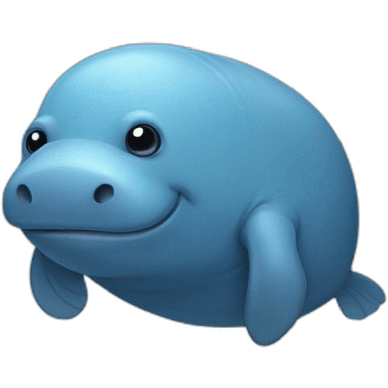 blue manatee-like creature emoji