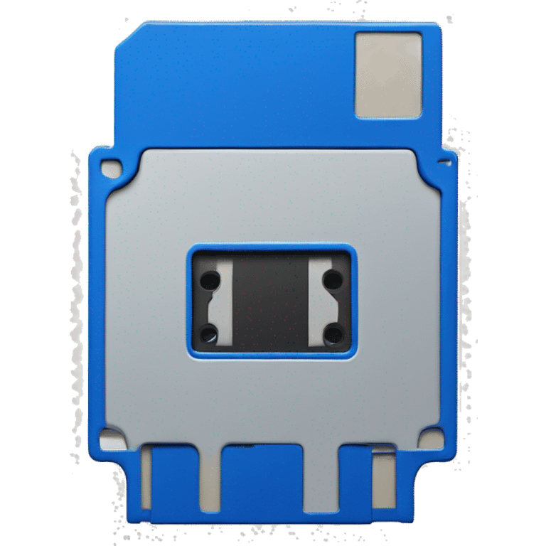 
blue floppy disk emoji