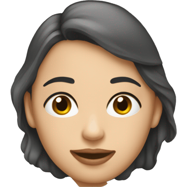 Mujer desmaquillandose con algodón  emoji