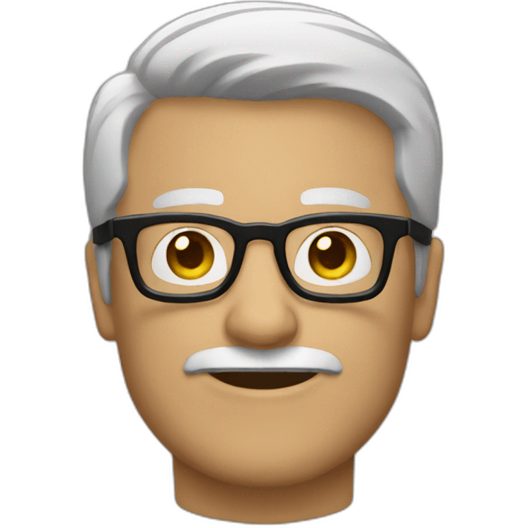 man in black glasses emoji