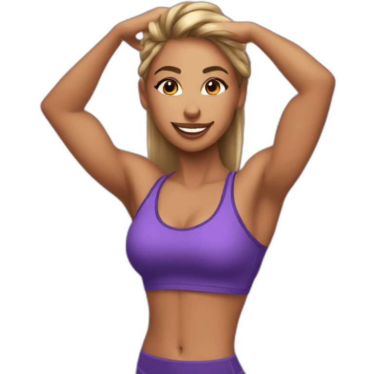 fitness girl dancer emoji