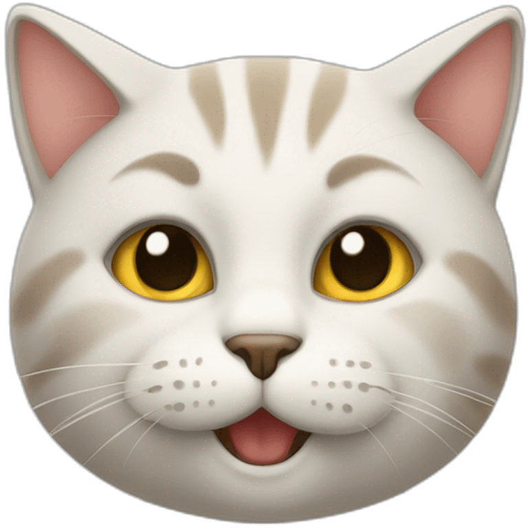 cat with its finger on its lips in a 'shush' gesture emoji