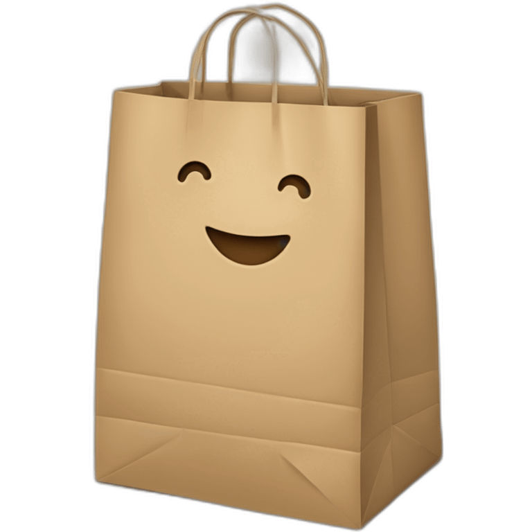 paper bag with handles emoji