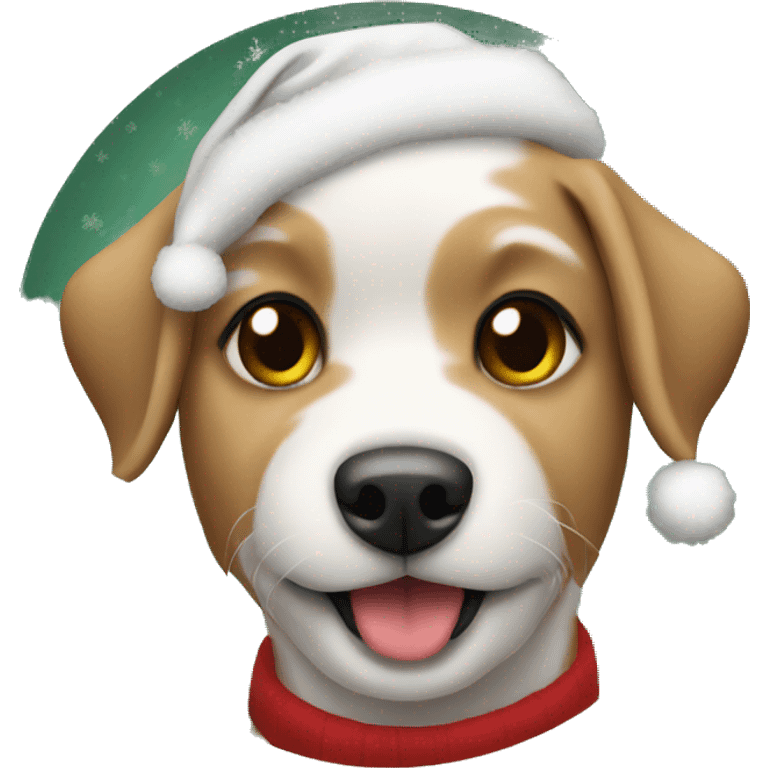 Dog Christmas  emoji