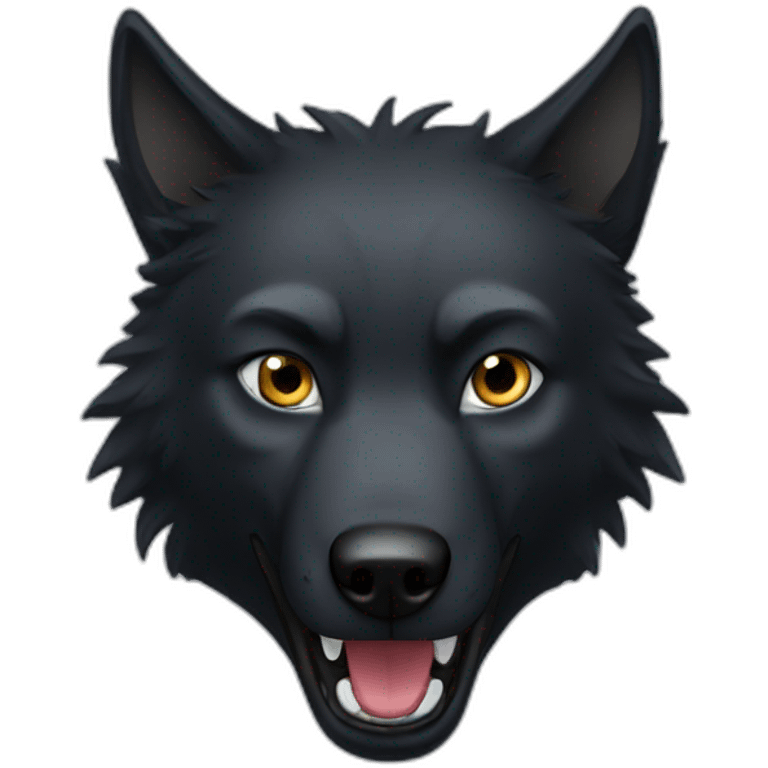 Black Wolf emoji