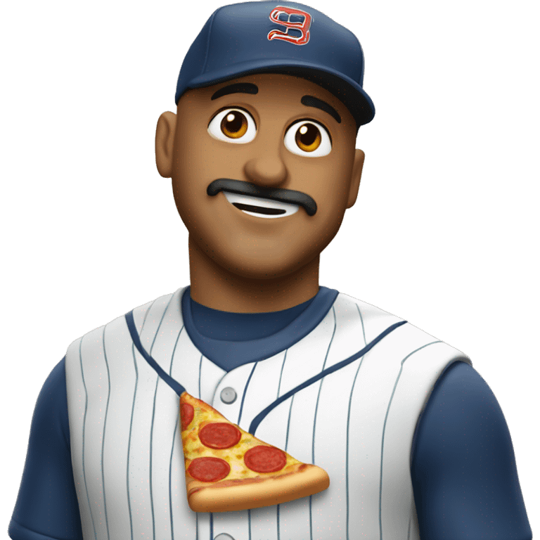 Mike Rizzo with pizza  emoji