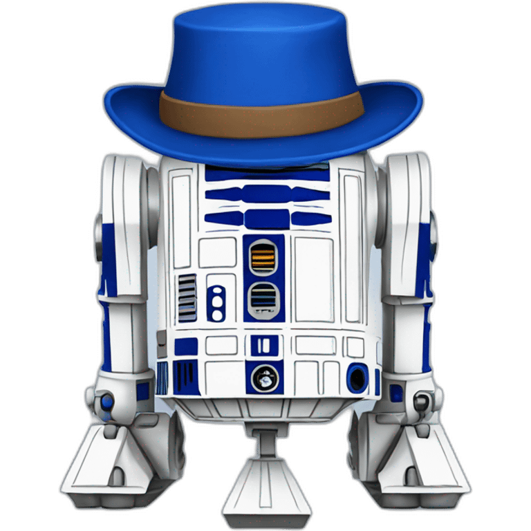 R2D2 with a Harry potter style hat emoji