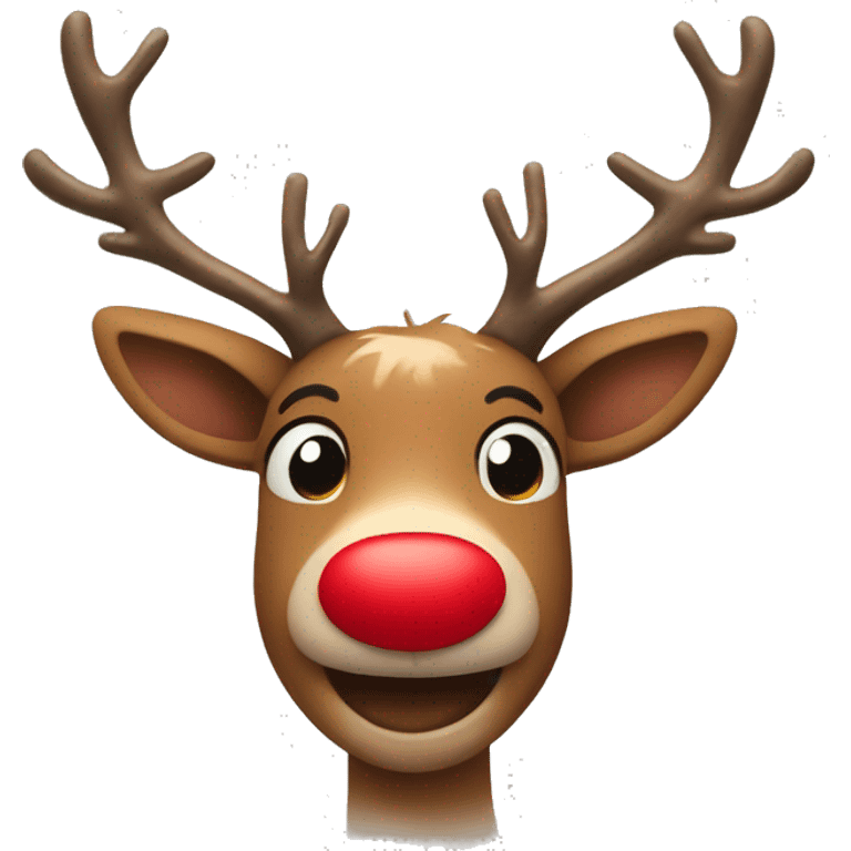 Red Nosed Reindeer emoji