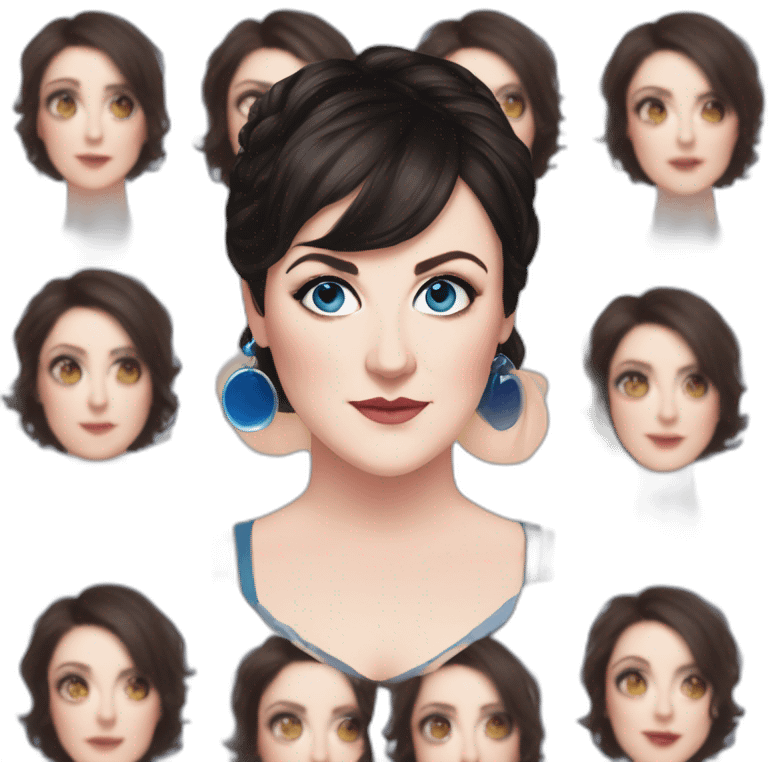 Melanie lynskey blue eyeshadow emoji