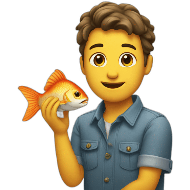 petting a fish emoji