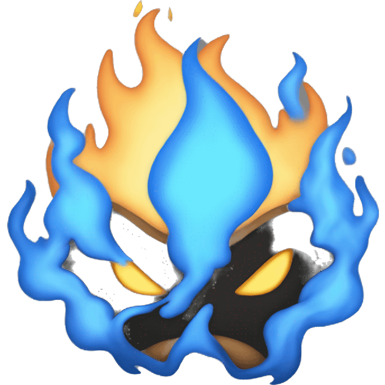 Blue fire  emoji