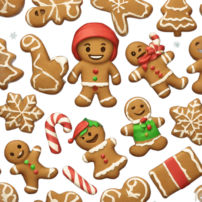 ginger bread christmas emoji