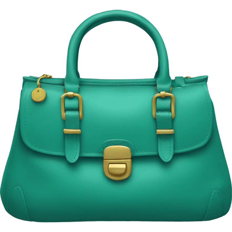 A teal green purse emoji