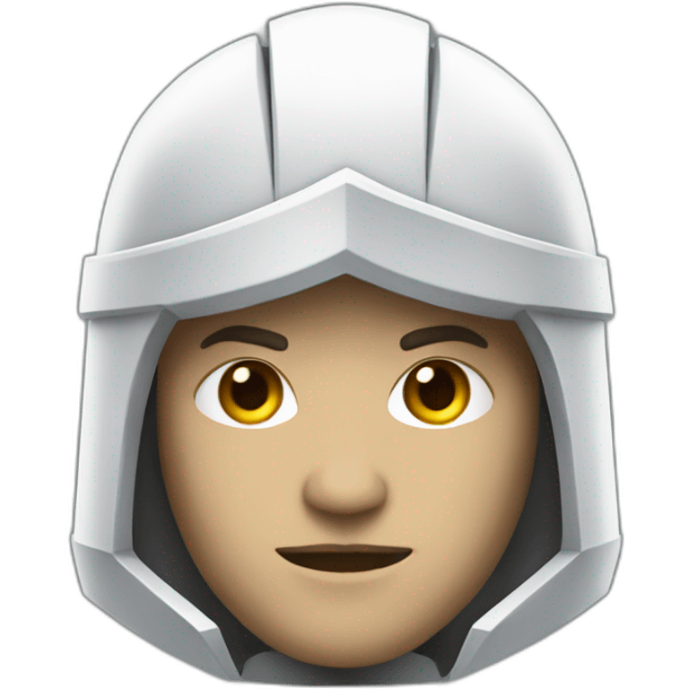 white Cyber knight emoji