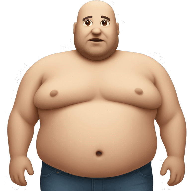 Fat man torso emoji