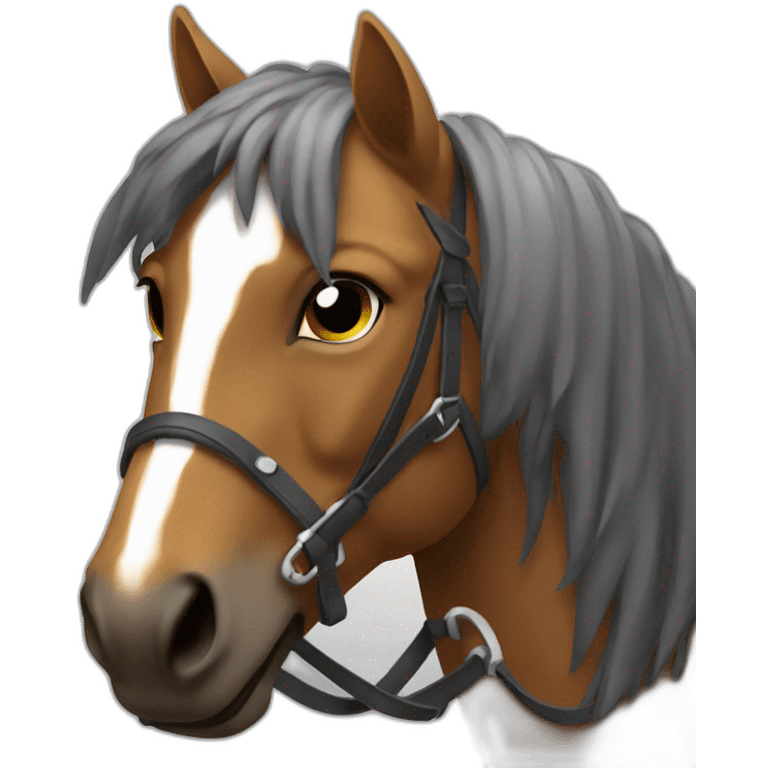 Chat sur cheval emoji