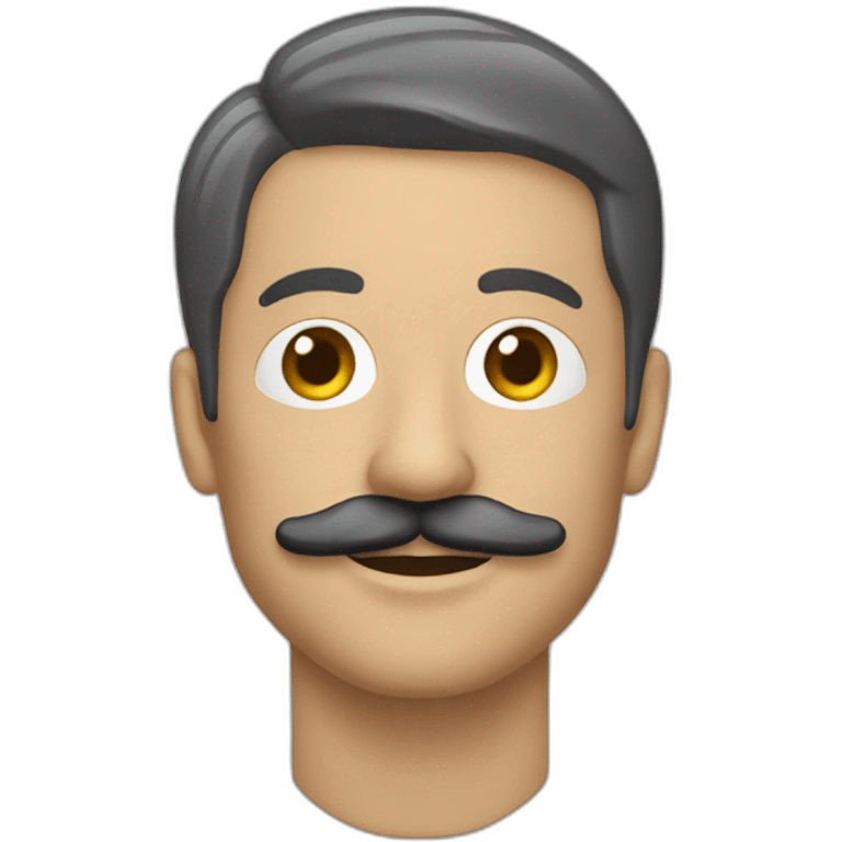 homme moutache ticket de metro emoji