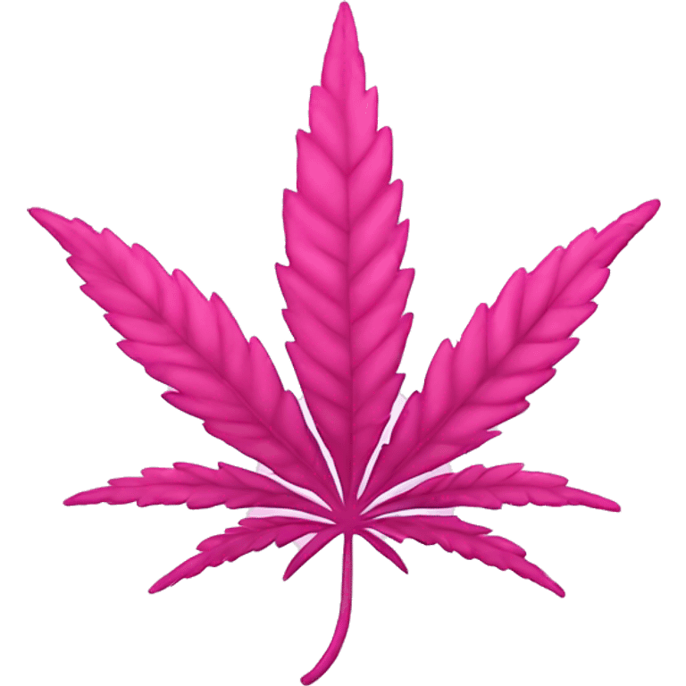 pink marijuana leaf emoji