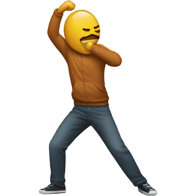 a person doing the dab  emoji