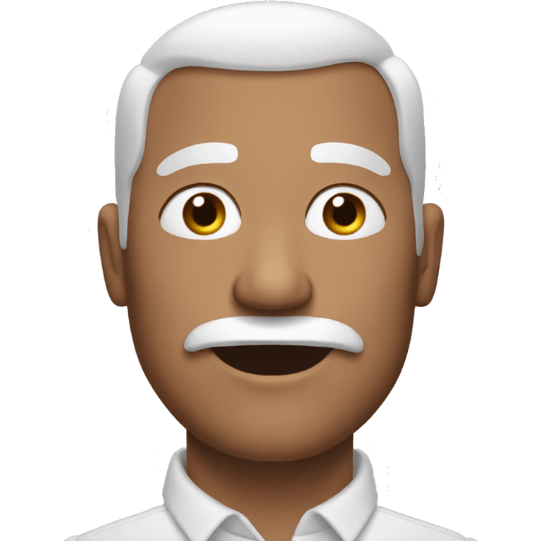 semi bald white mustache man emoji