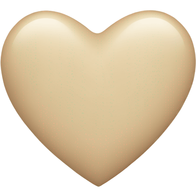 Beige heart  emoji