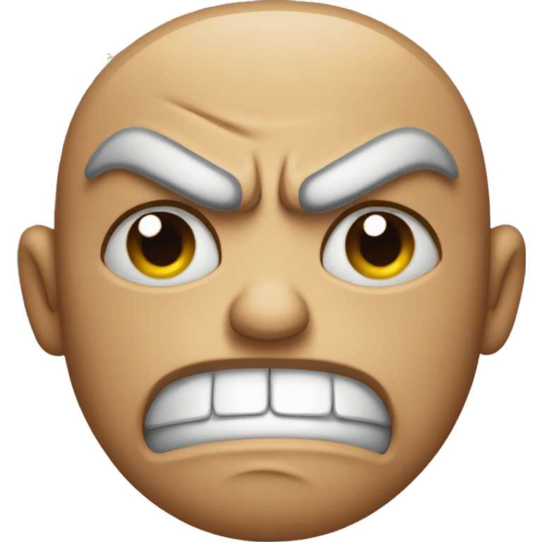 Angry face emoji