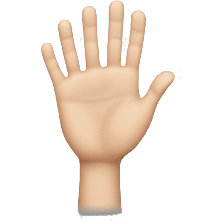 Generate the palm of a hand with no fingers sticking out except the middle one  emoji